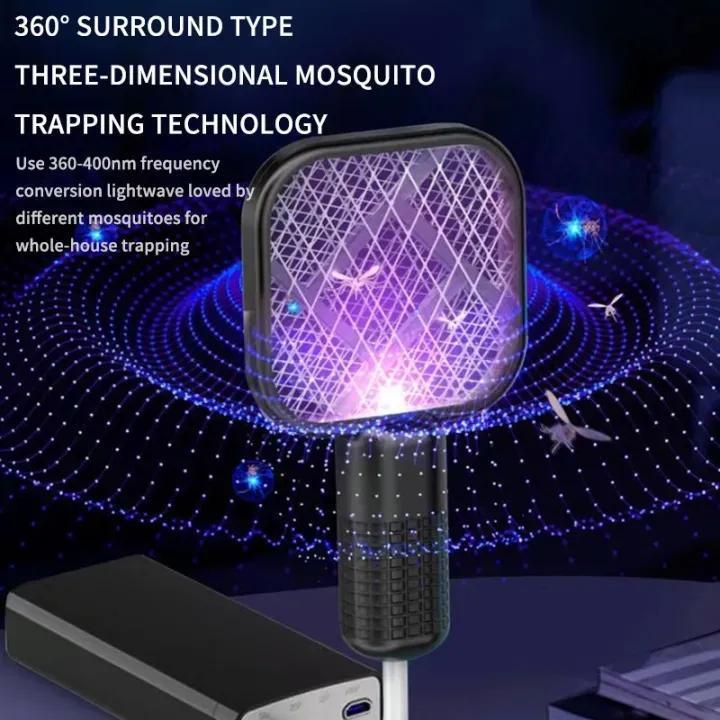 ⚡ Electric Mosquito Killer Racket – 2-in-1 Rechargeable Bug Zapper 🔥