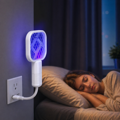 ⚡ Electric Mosquito Killer Racket – 2-in-1 Rechargeable Bug Zapper 🔥