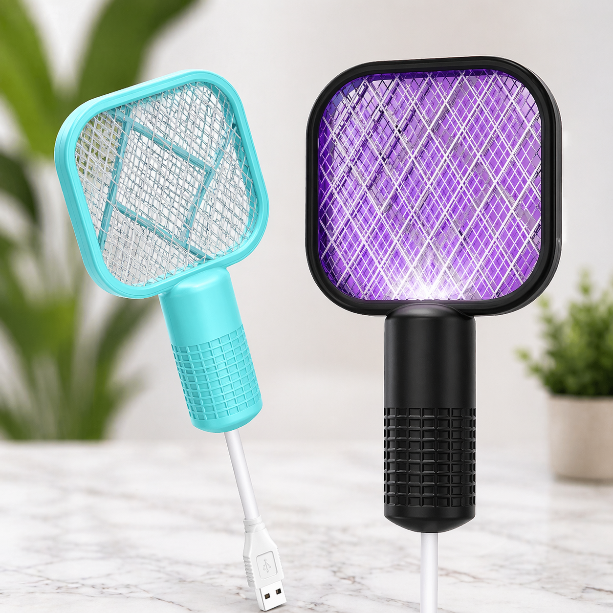 ⚡ Electric Mosquito Killer Racket – 2-in-1 Rechargeable Bug Zapper 🔥